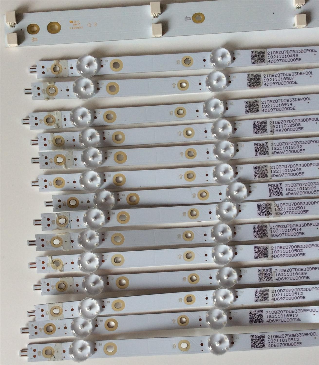 KIT DE LED'S PARA TV VIZIO (14 PIEZAS) / NUMERO DE PARTE LB65060 V0_00 / LB65060 / 201BZ07D0B33DBP00L / E465853 / PANEL TPT650UA-QVN06.U REV:S300AJ / MODELO E65-F1 - Imagen 5