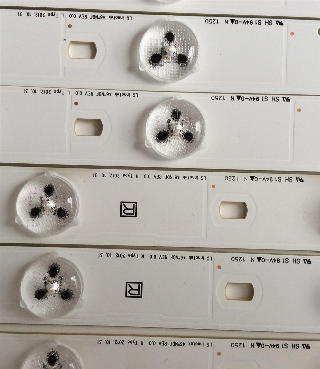 KIT DE LED'S PARA TV (5 PIEZAS) / TPV / LB-PF3030-GJVIZIO435X10APS2(0.3)-H / 210BZ10D04334DH02X / L4T44V6ZAO00 / PANEL TPT430H3-FHBN10.K / MODELO D43F-E1 LTTUVNLT - Imagen 2