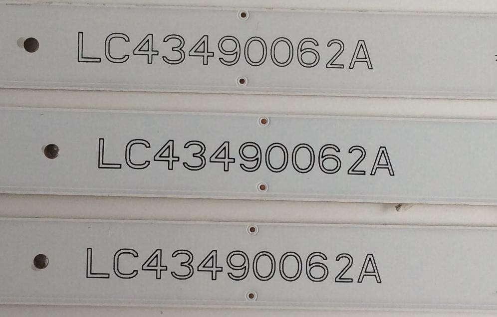 KIT DE LED'S PARA TV (3 PIEZAS) / LG / LC43490062A / LC4349 / W00REE 43INCH FHD_LED ARRAY_A-TYPE _161024 / PANEL NC4300DUE / MODELO 43LJ550M - Imagen 2
