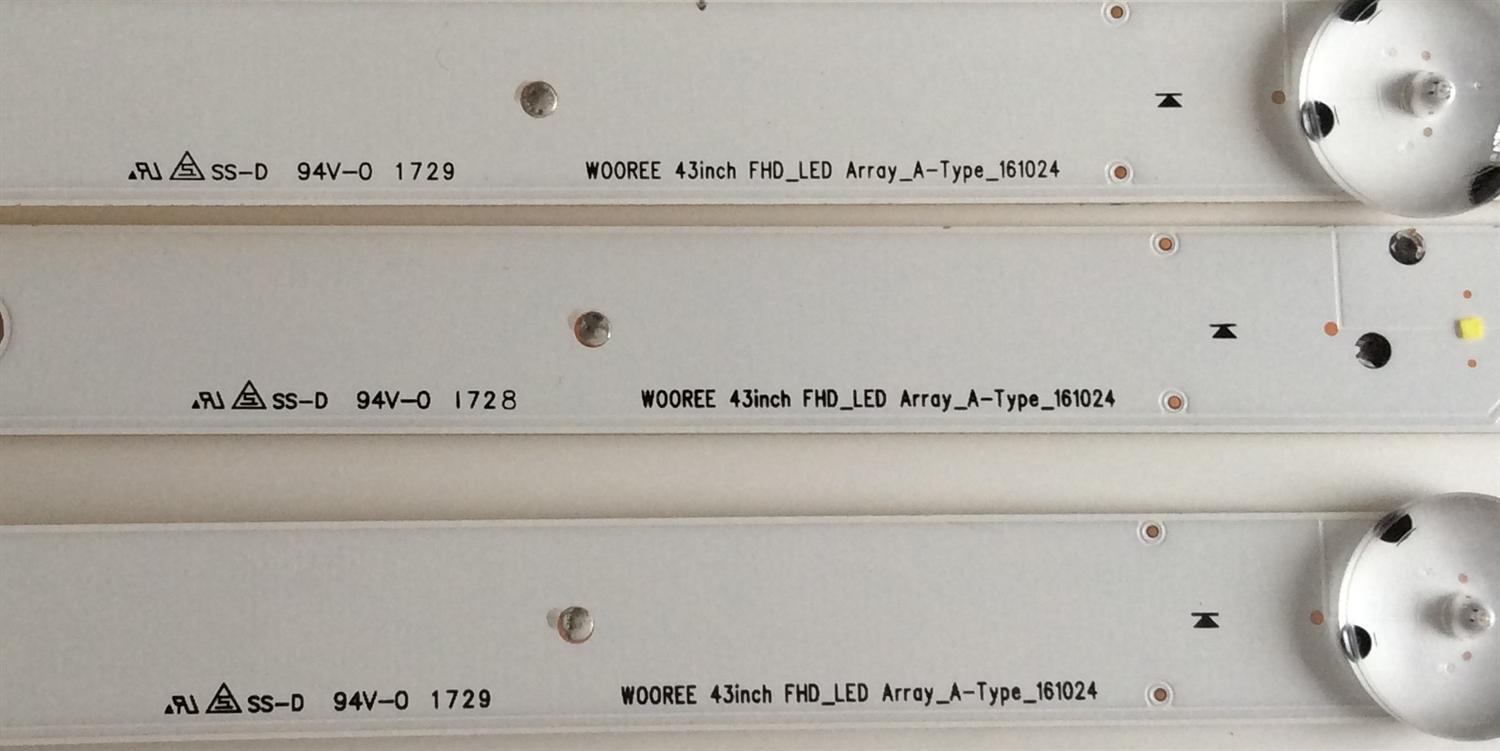 KIT DE LED'S PARA TV (3 PIEZAS) / LG / LC43490062A / LC4349 / W00REE 43INCH FHD_LED ARRAY_A-TYPE _161024 / PANEL NC4300DUE / MODELO 43LJ550M - Imagen 4