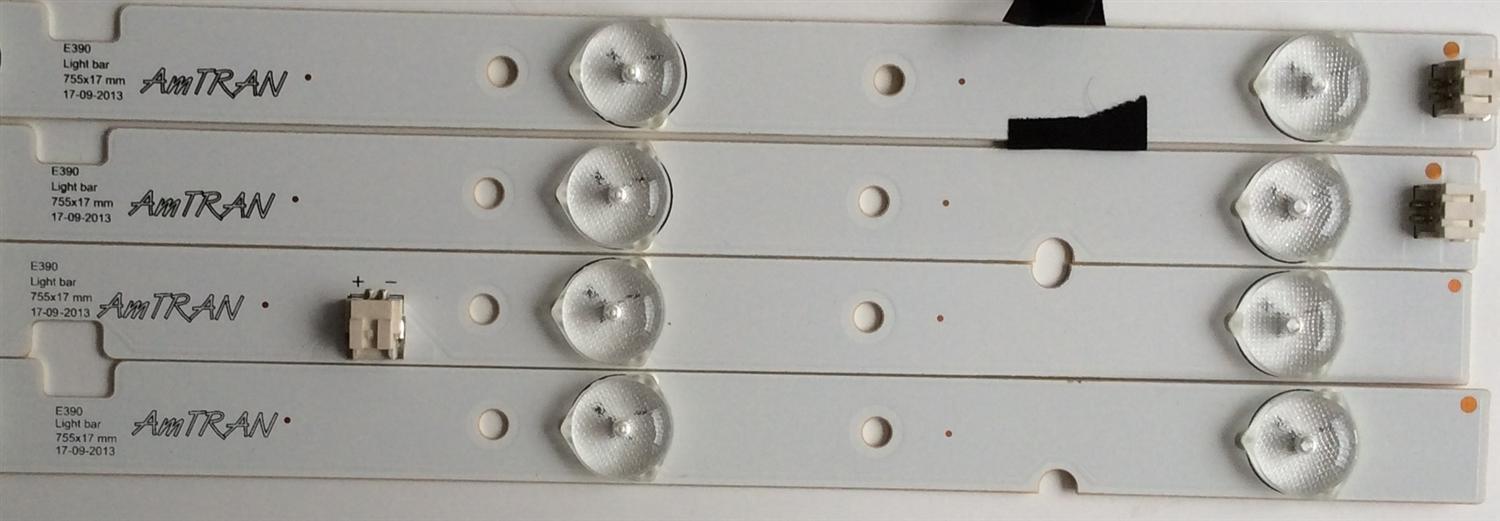 KIT DE LED'S PARA TV ( 4 PIEZAS) / VIZIO / IC-E-VZAA39D266A / IC-E-VZAA39D266B / IC-E-VZAA39D266C / BG-F115M7RP40F / PANEL V390HJ1-P02 REV:C1 /  - Imagen 4