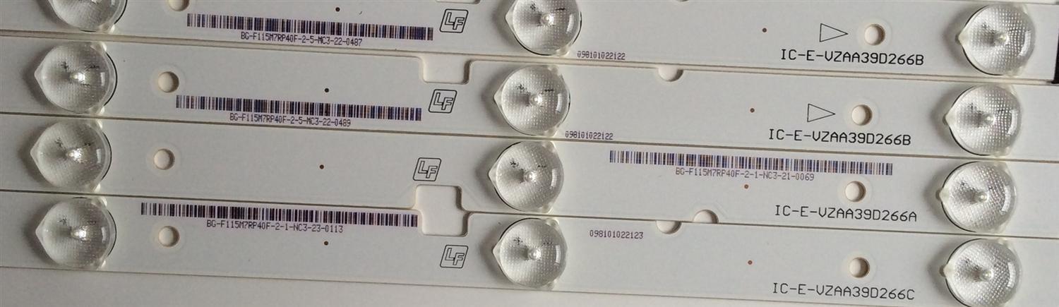 KIT DE LED'S PARA TV ( 4 PIEZAS) / VIZIO / IC-E-VZAA39D266A / IC-E-VZAA39D266B / IC-E-VZAA39D266C / BG-F115M7RP40F / PANEL V390HJ1-P02 REV:C1 /  - Imagen 3