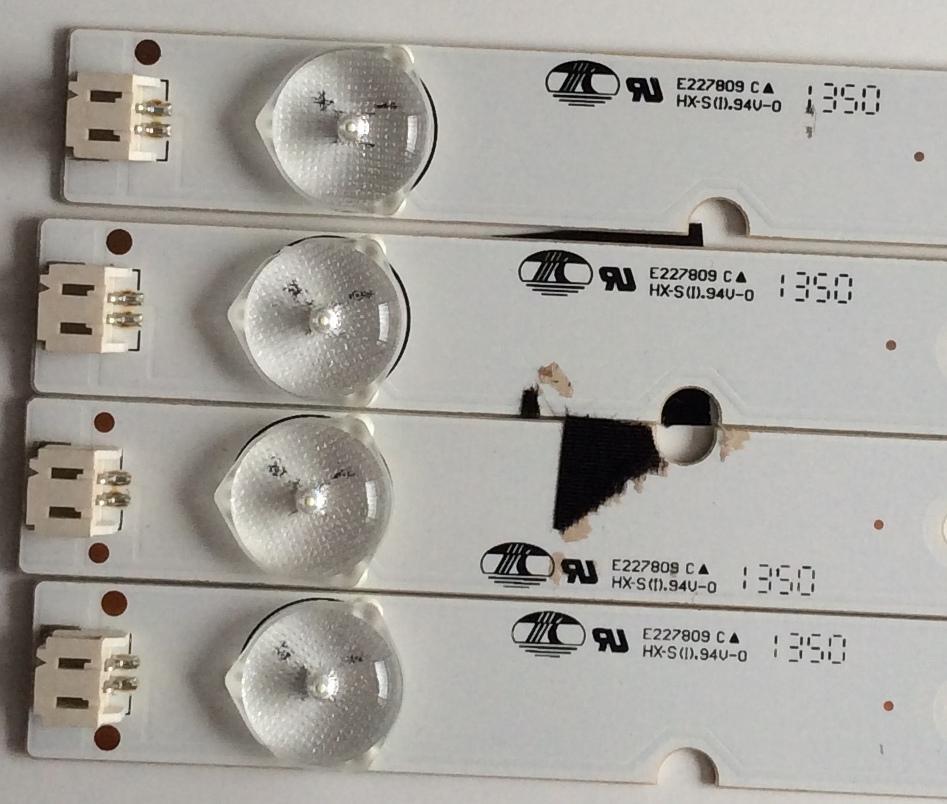 KIT DE LED'S PARA TV ( 4 PIEZAS) / VIZIO / IC-E-VZAA39D266A / IC-E-VZAA39D266B / IC-E-VZAA39D266C / BG-F115M7RP40F / PANEL V390HJ1-P02 REV:C1 /  - Imagen 2