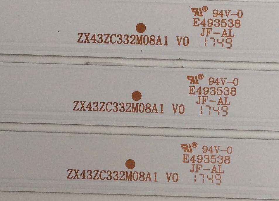 KIT DE LED'S PARA TV (3 PIEZAS) / ZX43ZC332M08A1 V0 / 1BF5004180511 / PANEL'S CN430CN61 / CN430CN6210 / HV430F.HB-N10 / MODELO ONC18TV001 - Imagen 4