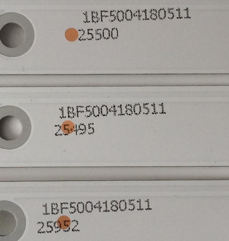 KIT DE LED'S PARA TV (3 PIEZAS) / ZX43ZC332M08A1 V0 / 1BF5004180511 / PANEL'S CN430CN61 / CN430CN6210 / HV430F.HB-N10 / MODELO ONC18TV001 - Imagen 2