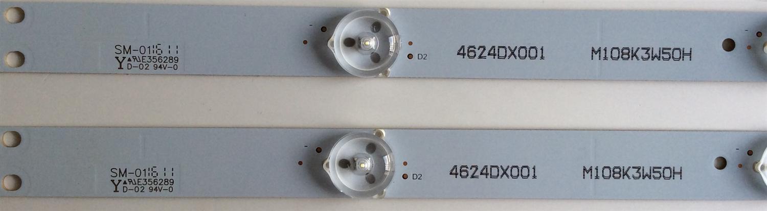 KIT DE LED'S PARA TV (2 PIEZAS) / ELEMENT / B-HWBW24D732 / 4624DX001 / M108K3W50H / 21004595 / PANEL HV236WHB-N00 / MODELO ELEFW248 - Imagen 2