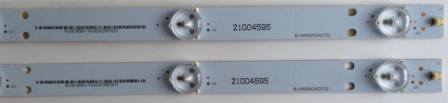 KIT DE LED'S PARA TV (2 PIEZAS) / ELEMENT / B-HWBW24D732 / 4624DX001 / M108K3W50H / 21004595 / PANEL HV236WHB-N00 / MODELO ELEFW248 - Imagen 3