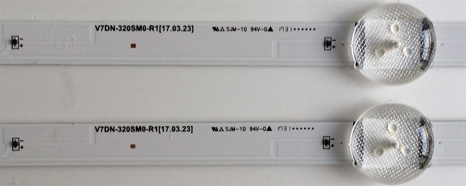 KIT DE LEDS ORIGINAL PARA TV SAMSUNG 2 PIEZAS / NUMERO DE PARTE  BN96-43703A / V7DN-320SM0-R1 / PANEL CY-JM032AGER3V / CY-JM032AGHV1A / MODELO UN32J4300DFXZA / UN32M4500FXZA - Imagen 3