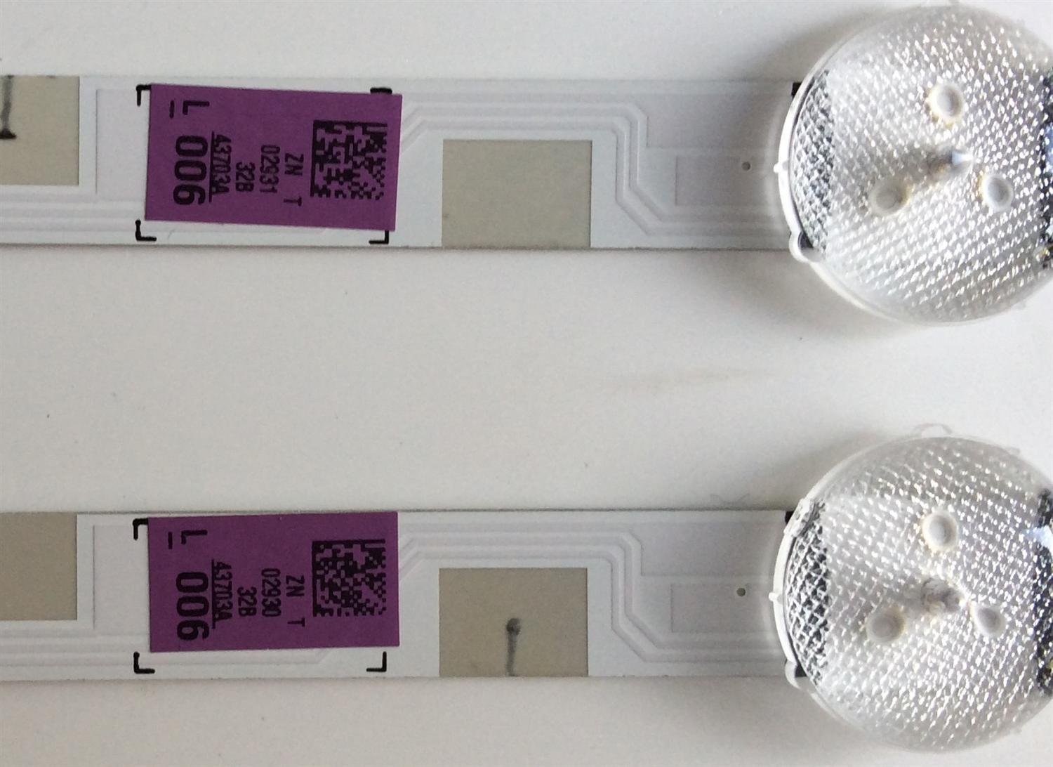 KIT DE LEDS ORIGINAL PARA TV SAMSUNG 2 PIEZAS / NUMERO DE PARTE  BN96-43703A / V7DN-320SM0-R1 / PANEL CY-JM032AGER3V / CY-JM032AGHV1A / MODELO UN32J4300DFXZA / UN32M4500FXZA - Imagen 2