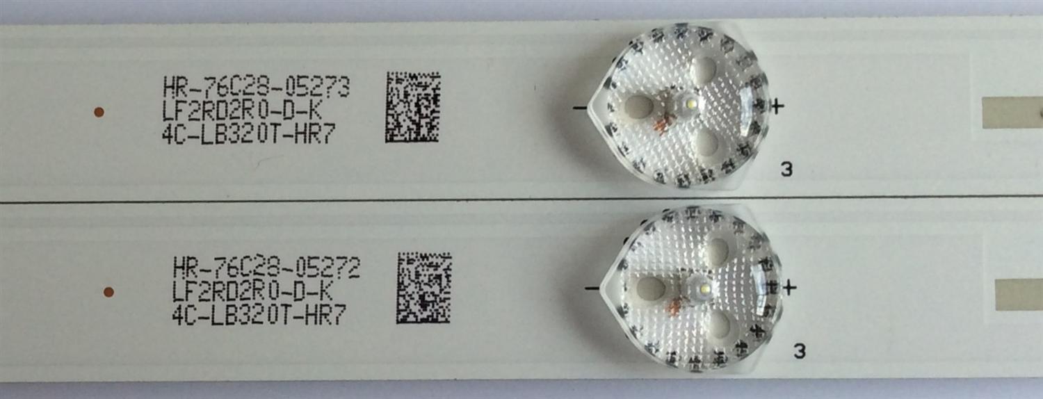 KIT DE LED'S PARA TV (2 PIEZAS) / TOSHIBA / 32HR332M06A9 V0 / 32D1500 BBY / 4C-LB320T-HR7 / PANEL T8-32D163-LPMX1 / MODELO 32L310U18 - Imagen 2