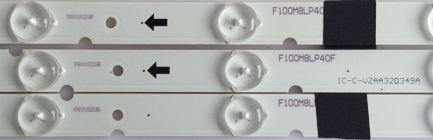 KIT DE LED'S PARA TV (3 PIEZAS) / JVC / IC-C-VZAA32D349A / IC-C-VZAA32D349B / IC-C-VZAA32D349C / PANEL LSC320HN04-801 / MODELO EM32FL - Imagen 3