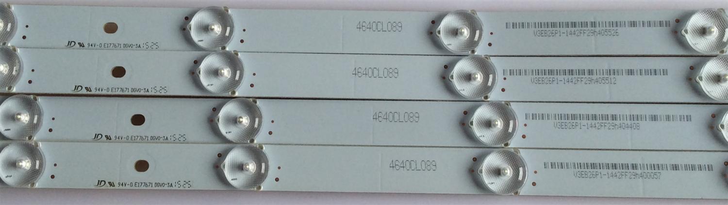 KIT DE LED'S PARA TV (4 PIEZAS)  / ELEMENT / 4640CL089 / V3EB26P1 / 21003693 / PANEL LSC400HM10 / MODELO ELEFW408 - Imagen 2