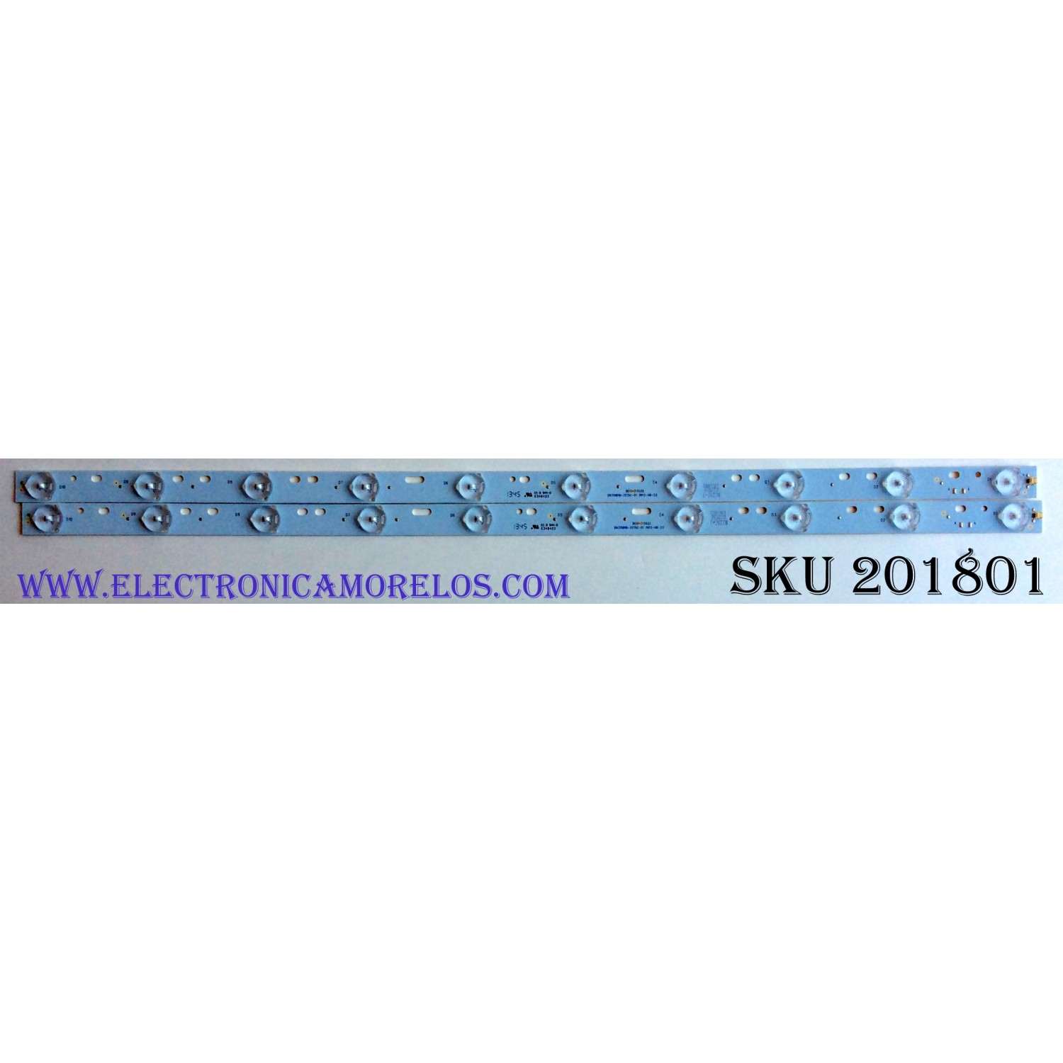 KIT DE LED'S PARA TV (2 PIEZAS) / SCEPTRE DH315D10-ZC15C-01 / 303DH315033 / E348423 / N123C-J / D22536 / 131105B2 / PANEL CN32HA631 / MODELO X32