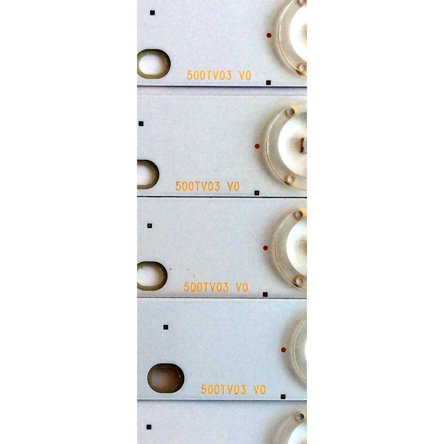 KIT DE LED'S PARA TV (8 PIEZAS) / INSIGNIA 500TV03 V0 / CX-50S12E01 / E74739 / CX-50S12E01-3DDN2-0-T-522 / PANEL T500HVN07.5 / 96.50S12.C01 / PANEL NS-50D420NA16 - Imagen 5