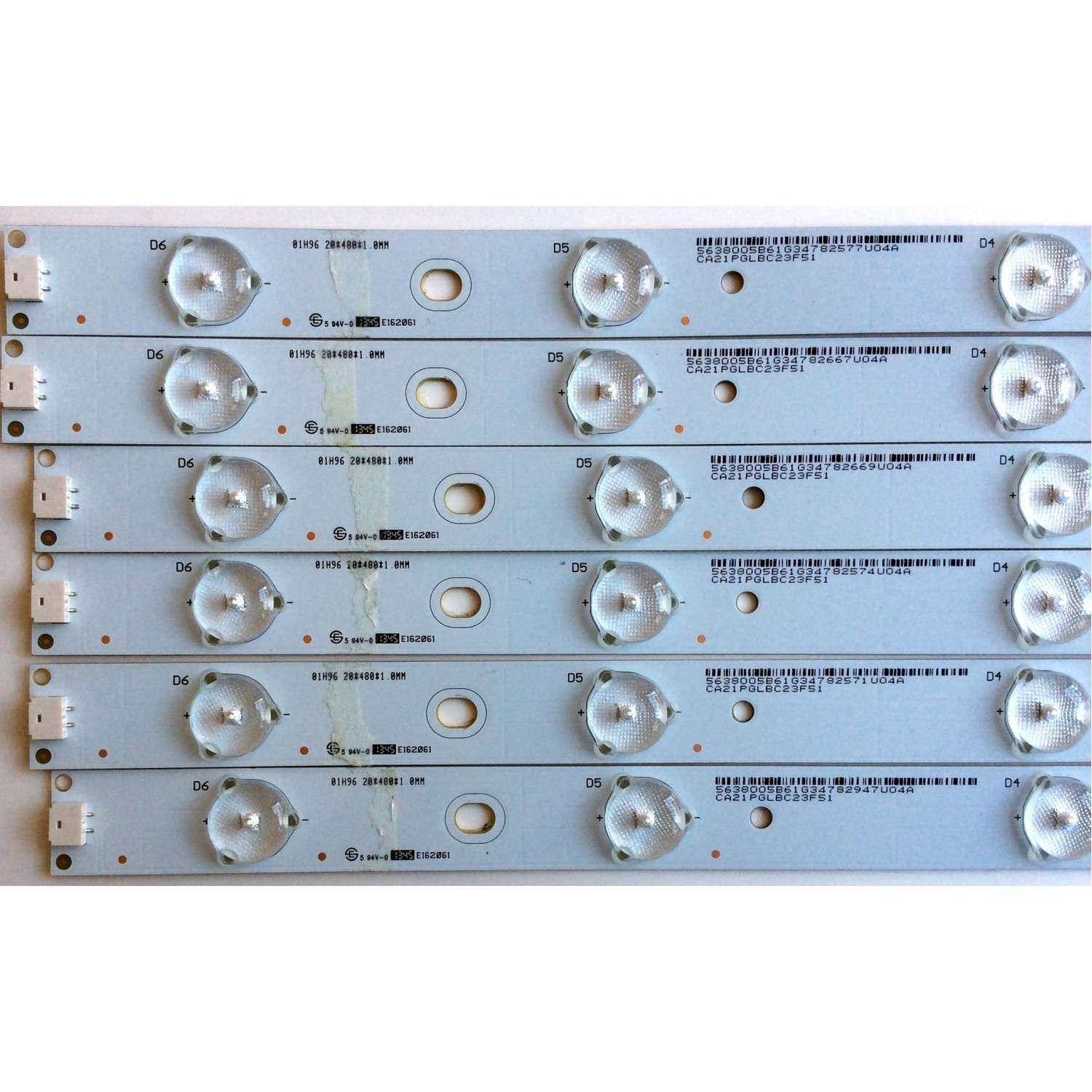 KIT DE LED'S PARA TV (12 PIEZAS) / HISENSE 1179736 / SVH550AQ0 / PC64438 / E320262 / SVH550AQ0_Rev00_RJW1_7LEDX10_161108 / PANEL HD550K3U52\S6\GM\CKD\ROH / MODELO 55H60 - Imagen 3