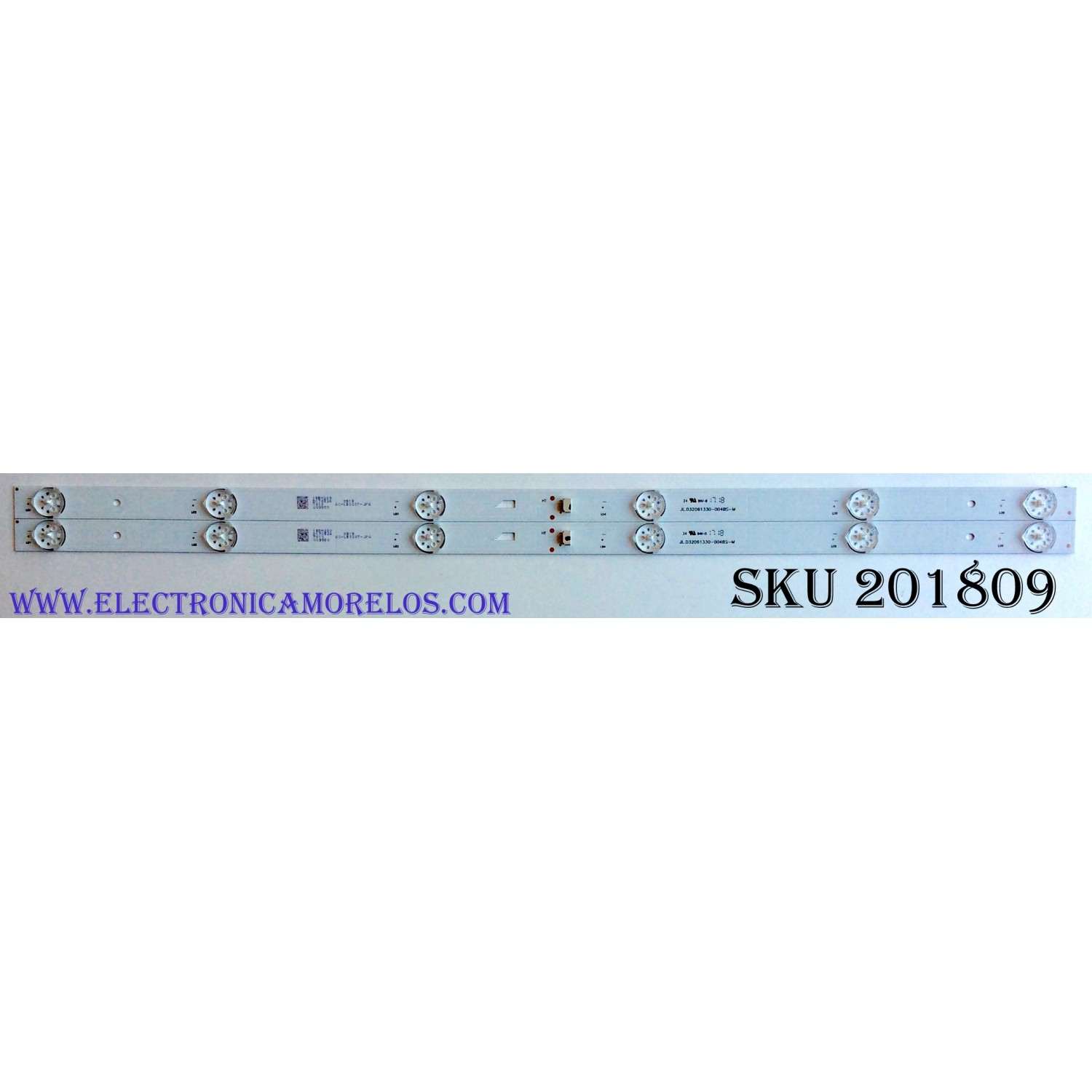 KIT DE LED'S PARA TV (2 PIEZAS) / INSIGNIA JL.D32061330-004BS-M / 4C-LB320T-JF4 / 19BM230 / D170524 / PANEL LVW320CSDX E20 V1 / MODELO NS-32DR310NA17
