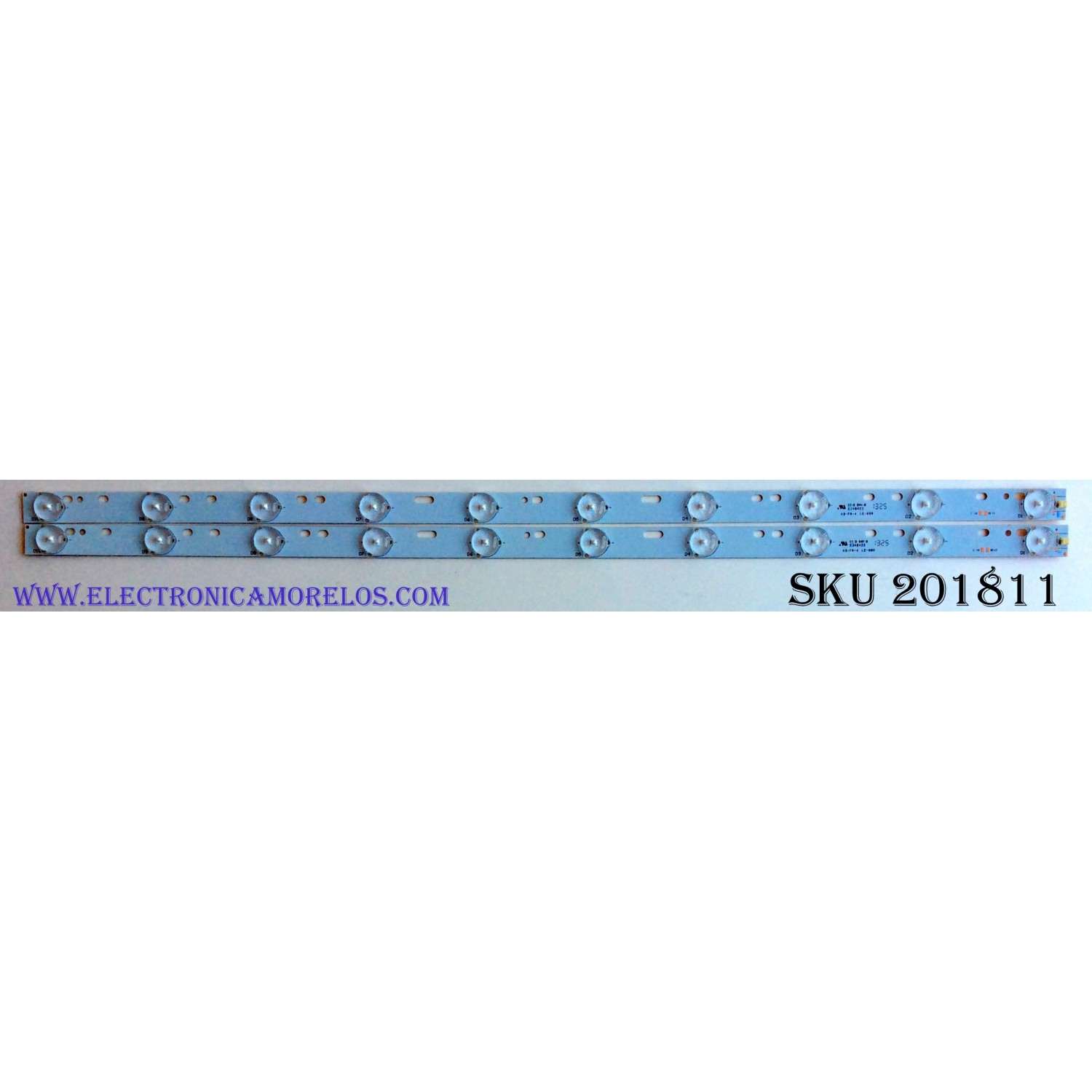KIT DE LED'S PARA TV (2 PIEZAS) / SCEPTRE C620PHHB01F6A / CB19PGHBTXF7A / E348423 / KB-FR-4 / LE-600 / PANEL CN32HA526 / MODELO X32