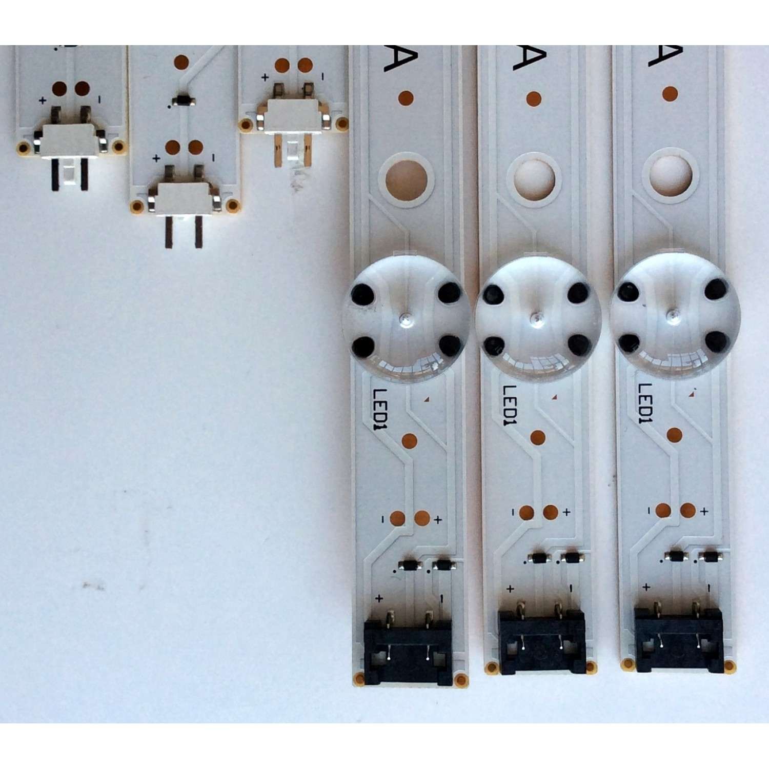 KIT DE LED'S PARA TV (6 PIEZAS) / LG A-TYPE LC43490077A / B-TYPE LC43490078A / LC43490077A / LC43490078A / SSC_43UJ63_A_S / SSC_43UJ63_B_S / SSC_43UJ63_7LED_REV01_170930 / LGD43077 / PANEL NC430DGG-AAFX3 / 43UJ6300-UA / 43UJ6300-UA.BUSYLJM - Imagen 3