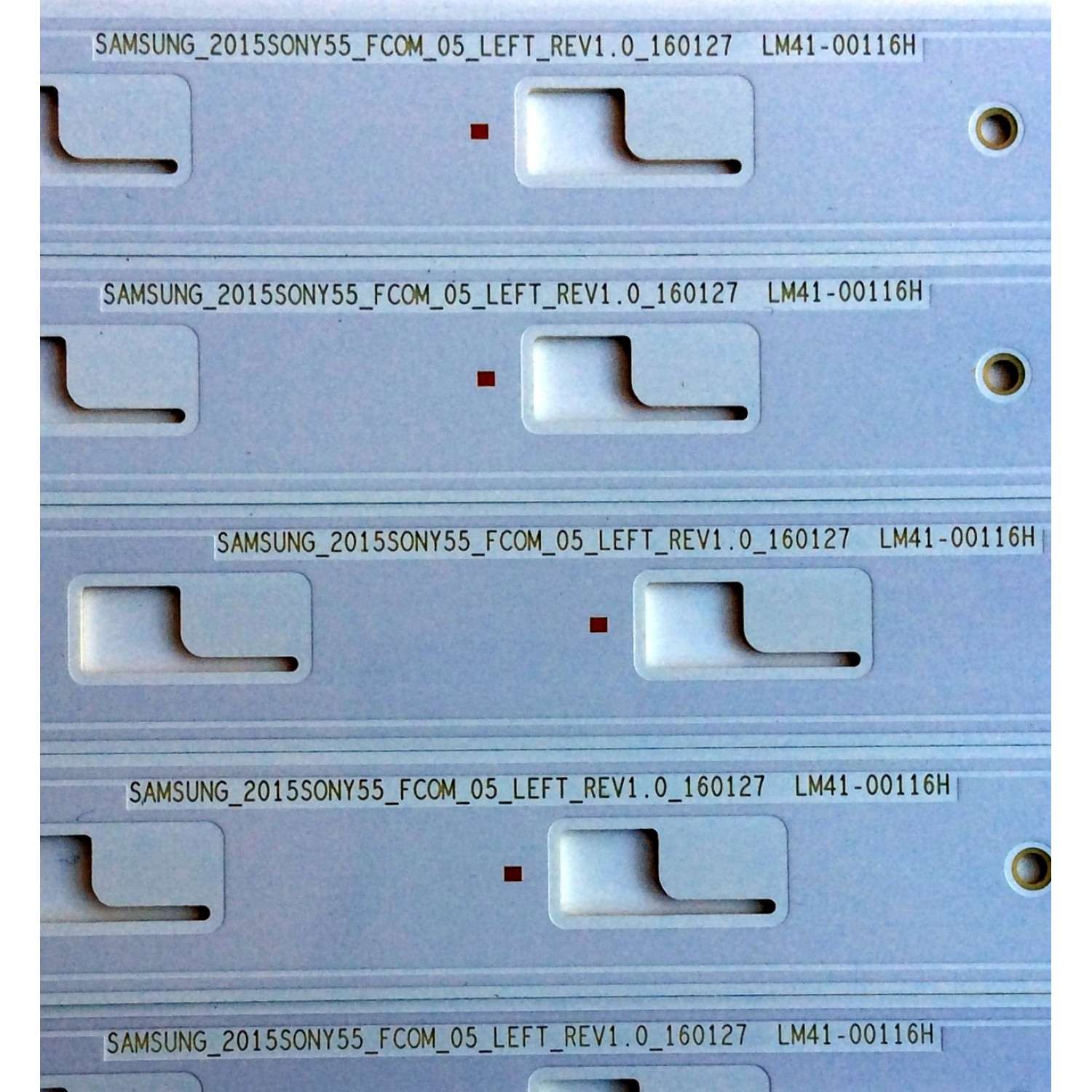 KIT DE LED'S PARA TV (10 PIEZAS) / SONY 2015SONY55_FCOM_05 / LM41-00116H / LM41-00116J / SAMSUNG_2015SONY55_FCOM_05_LEFT_REV1.0_160127 / 2015SONY55 / SAMSUNG_2015SONY55_FCOM_05_RIGHT_REV1.0_160127 / PANEL YS6S550CNG025 / A21166335C / MODELO XBR-55X700D - Imagen 5