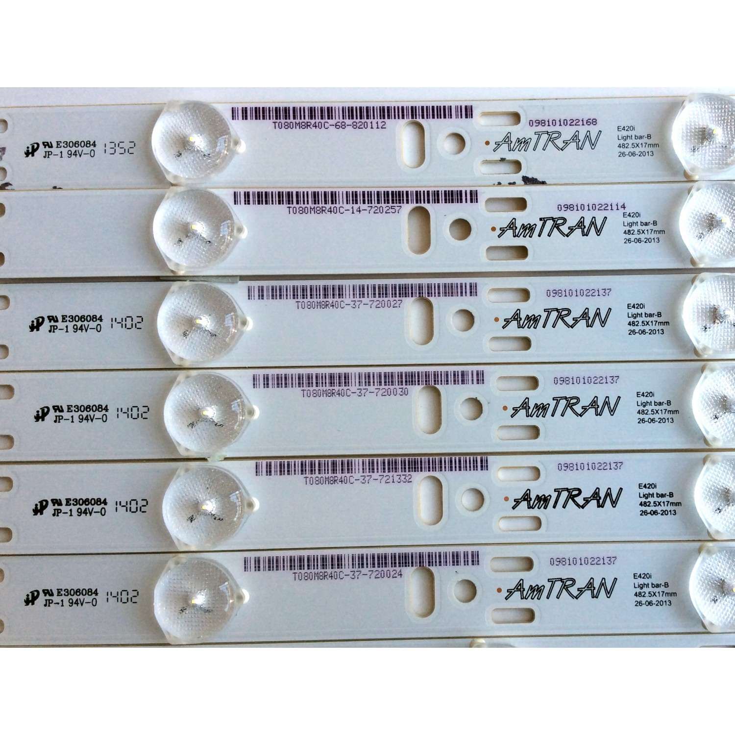 KIT DE LED'S PARA TV (12 PIEZAS) / VIZIO IC-E-VZAA42D269A / IC-A-VZAA42D269E / IC-B-VZAA42D269C / IC-F-VZAA42D269B / IC-B-VZAA42D269F / IC-C-VZAA42D269D / 098101022114 / 098101022115 / PANEL T420HVN06.0 / MODELO E420I-B0 LAQAPTAQ / E420I-B0 LATAPTAQ - Imagen 4