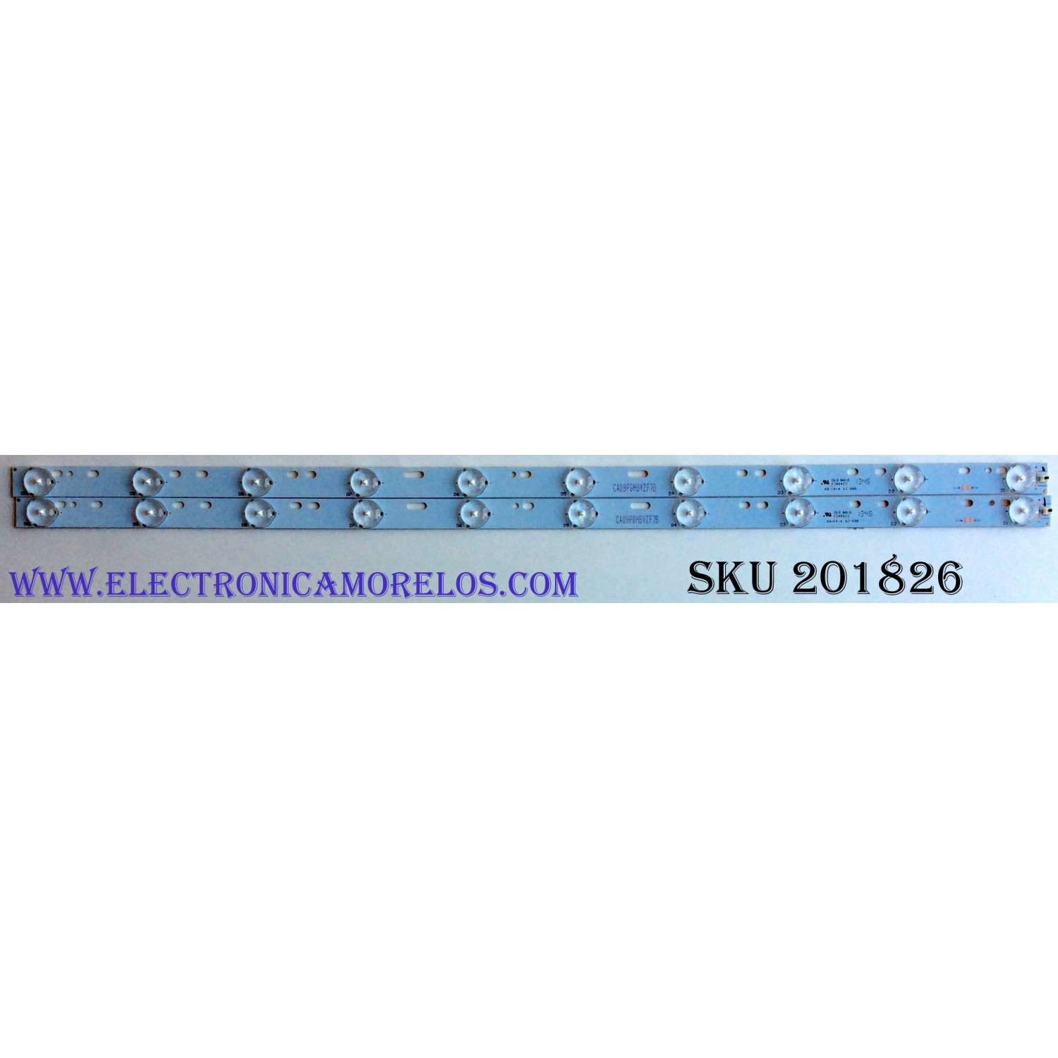 KIT DE LED'S PARA TV (2 PIEZAS) / SCEPTRE CA09PGHBYZF7B / E348423 / KB-FR-4 / LE-600 / PANEL'S CN32HA526 / HV320WX2-206 / MODELO X322BV-HDR8WX