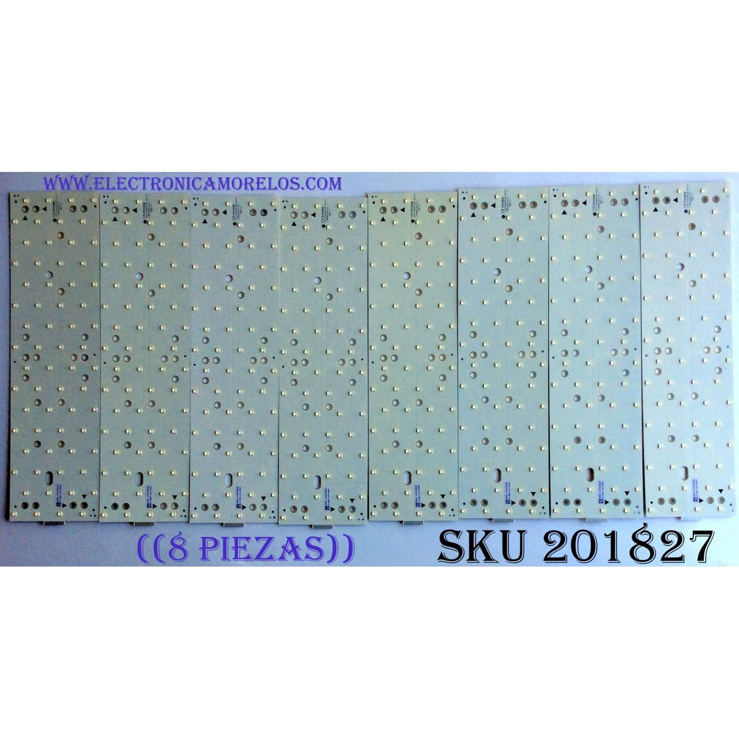 KIT DE LED'S PARA TV (8 PIEZAS) / VIZIO LATHT420RALZB / 3PDAA1001A-R / LATHT420RALZB VER2.0 / AFBFBAC / FBA517 / 0200 / PANEL LC420DUH (SC)(M1) / MODELO XVT423SV LAPPGJA