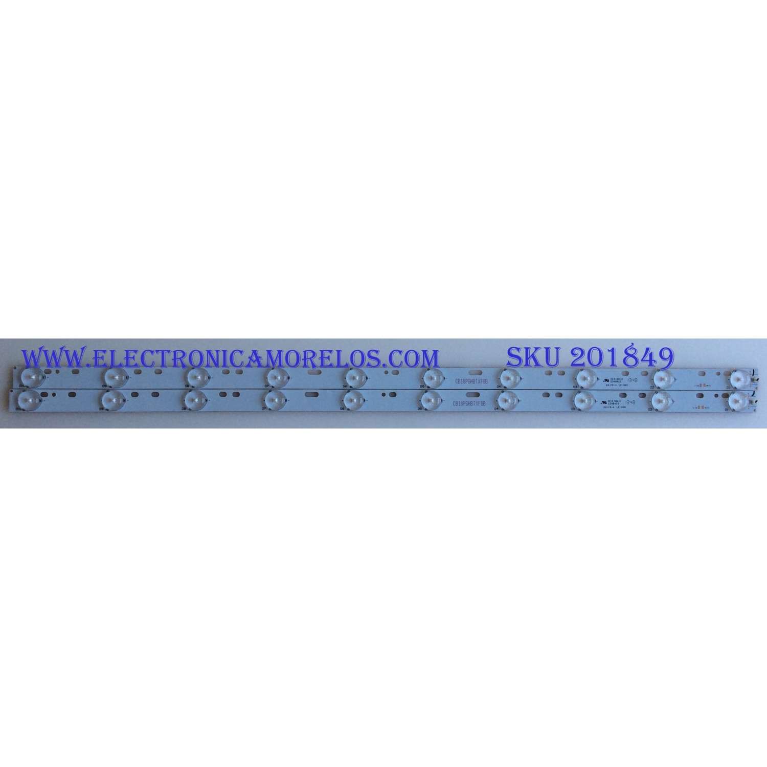 KIT DE LED'S PARA TV /(2 PIEZAS) / SCEPTRE / CB18PGHBTXF8B / KB-FR-4 LE-600 / PANEL CN32HA526 / MODELO X32ABV