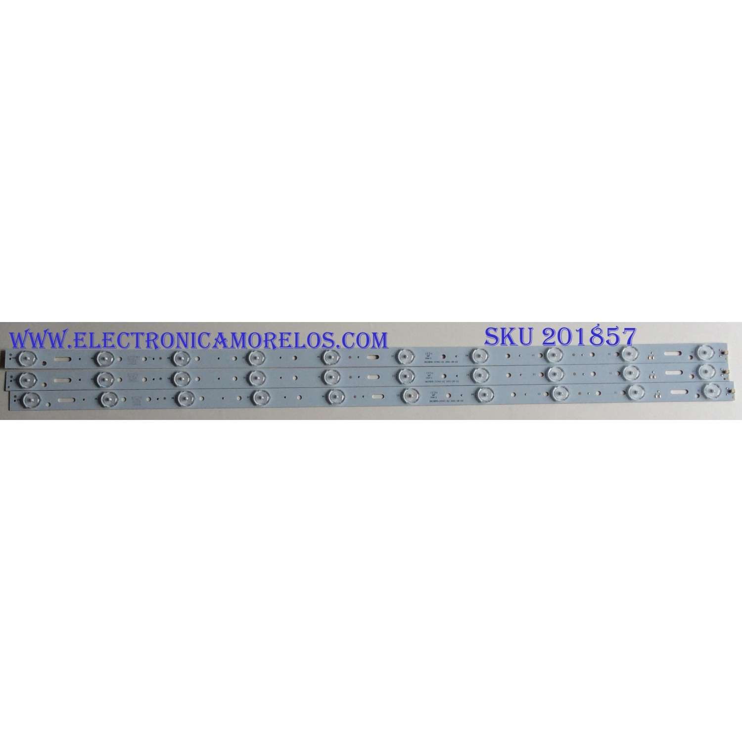 KIT DE LED'S PARA TV (3 PIEZAS) / DH39D10-ZC14C-02 / D21524 / 130821A1 / MODELO 39DHCACF93