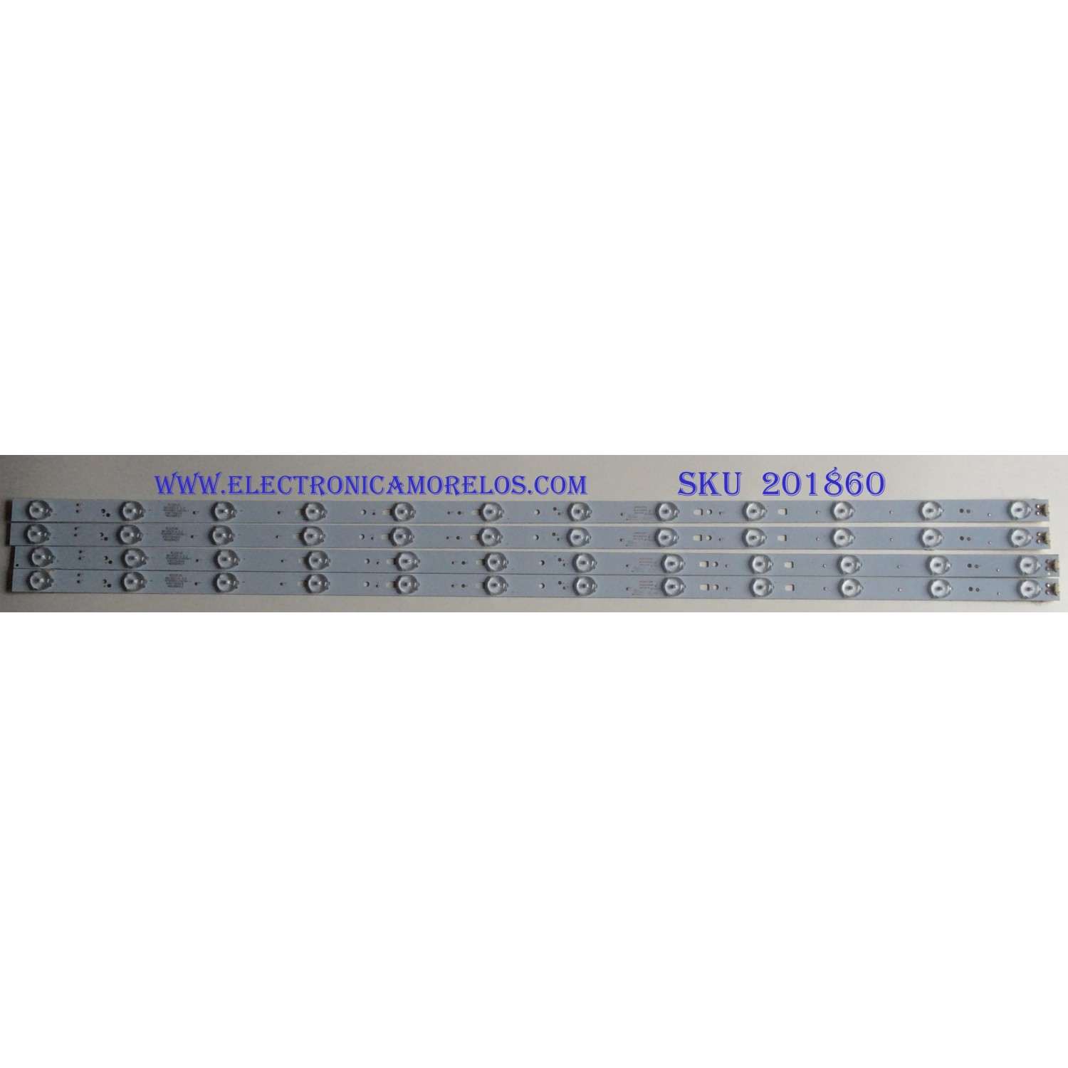 KIT DE LED'S PARA TV (4 PIEZAS) / SCEPTRE / LED40D12-03(A) / 30340012206 / 40000M27 / PANEL V400HJ6-PE1 / MODELO 40"