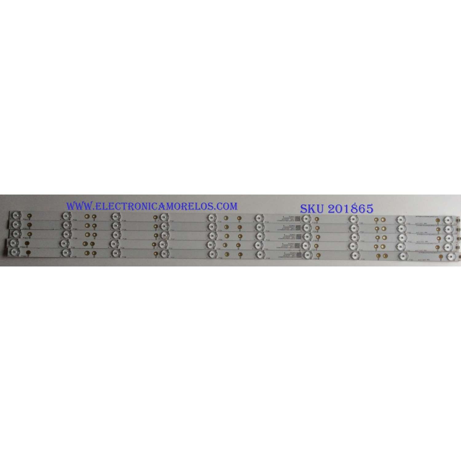 KIT DE LED'S PARA TV (5 PIEZAS) / TPV / LB-PF3030-GJVIZIO435X10APS2(0.3)-H / 210BZ10D04334DH02X / L4T44V6ZAO00 / PANEL TPT430H3-FHBN10.K / MODELO D43F-E1 LTTUVNLT