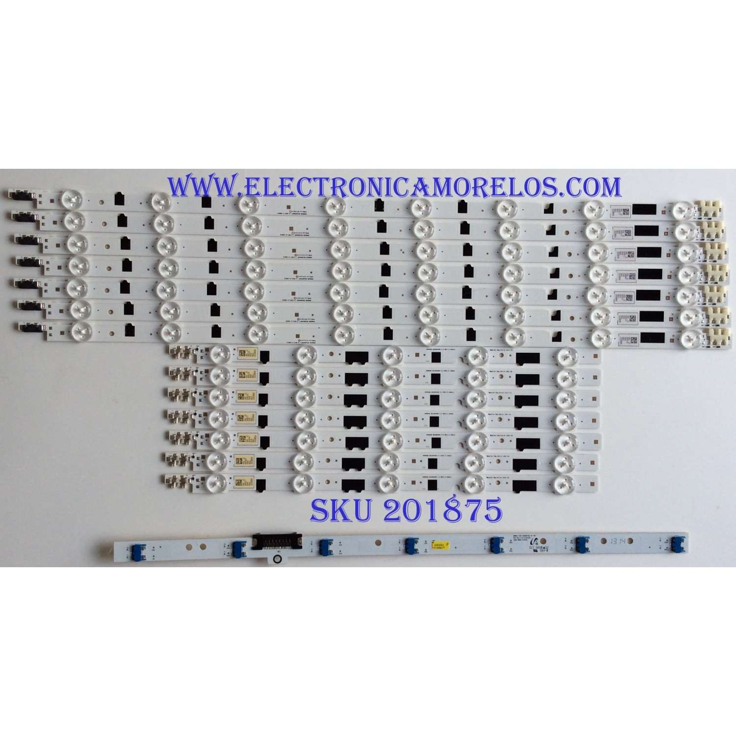 KIT DE LED'S PARA TV (14 PIEZAS) / SAMSUNG / BN96-25304A / BN96-25305A / 2013SVS40F R 5 REV. 130212 / PANEL CY-HF400CSLV1H / MODELOS UA40F5500ARXMN TD01 / UE40F6740SSXXN  / ( MAS MODELOS EN DISCRIPCIÓN )