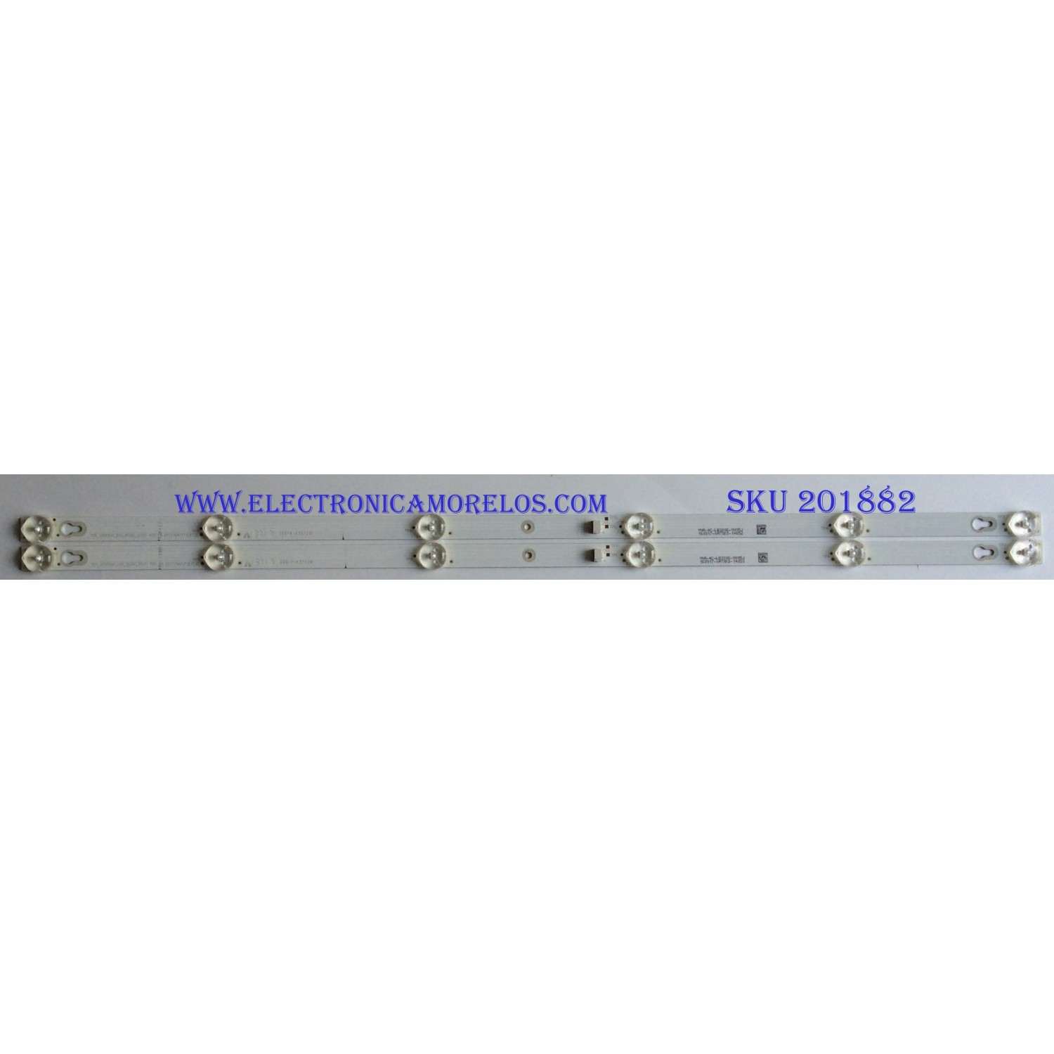 KIT DE LED'S PARA TV (2 PIEZAS) / TCL / 006-P1K3552B / TOT_32D2900_2X6_3030C_6S1P / PANEL LVW320ND1L / MODELO 32S301