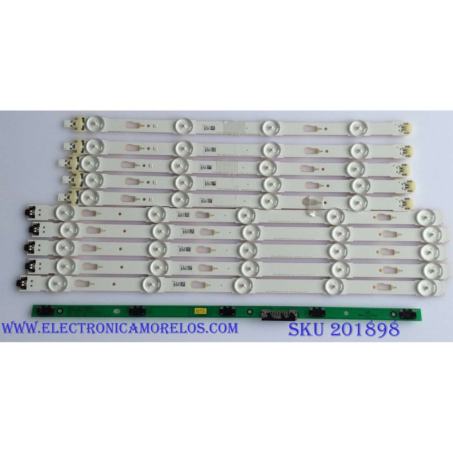 KIT DE LED'S PARA TV (10 PIEZAS) / SAMSUNG / 34791A / 34792A / 34707A / PANEL CY-GK040HGLV7H / MODELO UN40K 06300F 