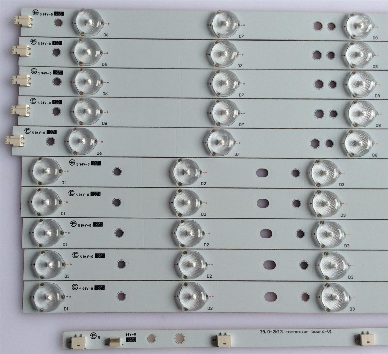 KIT DE LED'S PARA TV (10 PIEZAS) / VIZIO / 39.0-D510-L-C2 / 39.0-D510-R-C2 / EPILB67F7C705-F46 / PANEL TPT390J1 - HVN04 REV:S000E / MODELO E390-A1 - Imagen 3