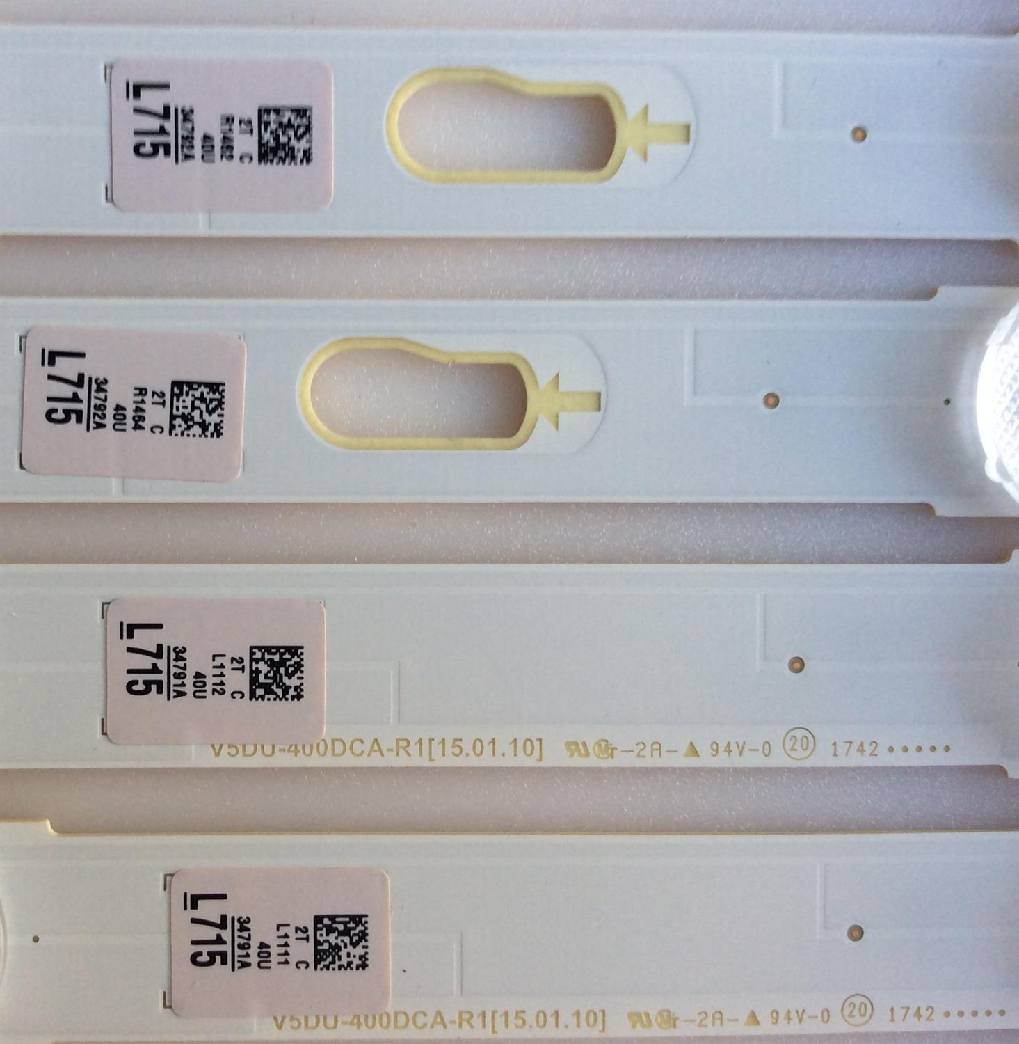 KIT DE LED'S PARA TV (10 PIEZAS) / SAMSUNG / BN96-34792A / BN96-34791A / PANEL'S CY-WJ040HGLV1H / CY-GJ040HGLVFH / CY-GJ040HGLVDH / CY-GJ040FLLV1H / CY-GJ040HGLVGH / MODELOS UA40JU6800JXZK / UA40JU7000KXZN / (MAS MODELOS EN DISCRIPCIÓN) - Imagen 2