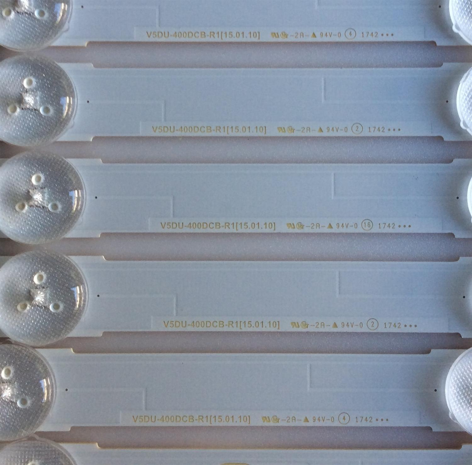 KIT DE LED'S PARA TV (10 PIEZAS) / SAMSUNG / BN96-34792A / BN96-34791A / PANEL'S CY-WJ040HGLV1H / CY-GJ040HGLVFH / CY-GJ040HGLVDH / CY-GJ040FLLV1H / CY-GJ040HGLVGH / MODELOS UA40JU6800JXZK / UA40JU7000KXZN / (MAS MODELOS EN DISCRIPCIÓN) - Imagen 3