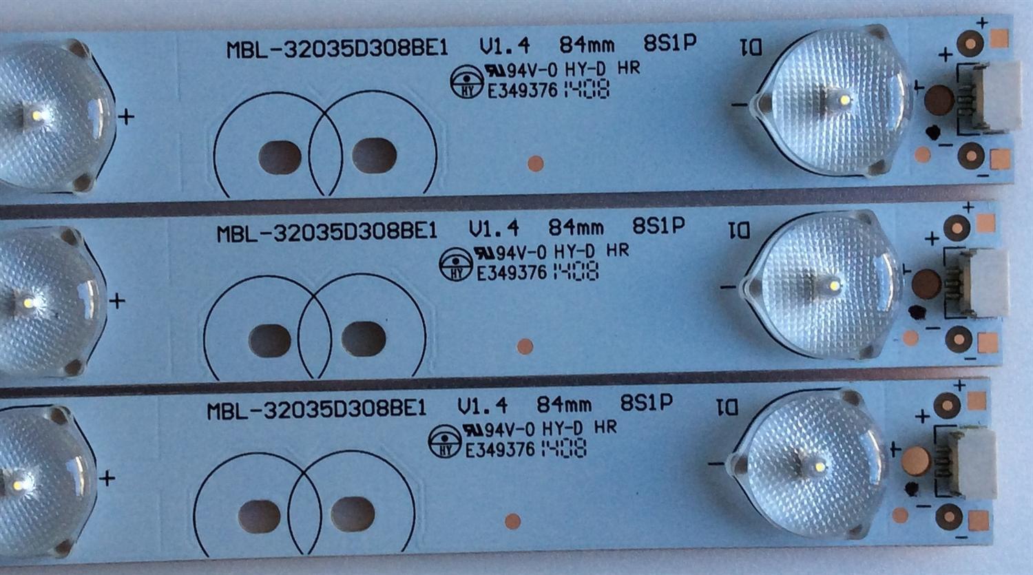 KIT DE LED'S PARA TV (3 PIEZAS) / UPSTAR / MBL-32035D308BE1 / -D403PGLBYZF6A / MODELO P32EA8 - Imagen 2