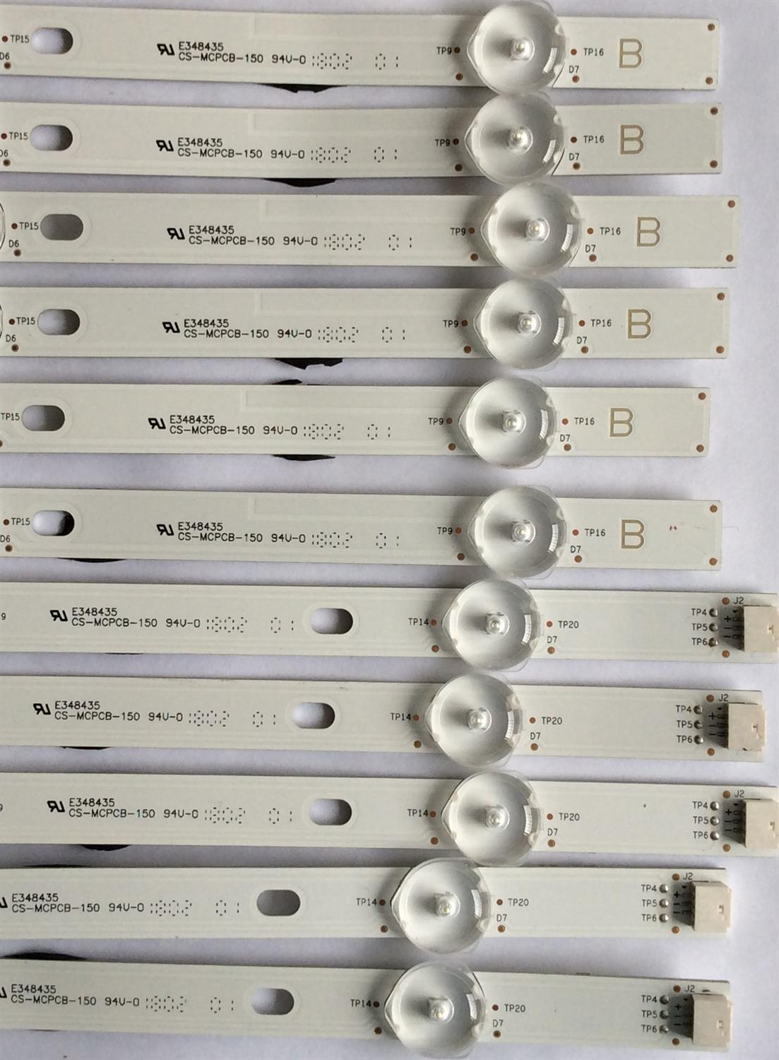 "KIT DE LED´S PARA TV  / VIZIO /  CS-MCPCB-150  / 0981010DCF12 / 0981010DCF11 / 65_E65-F0_6X7+6X7_3030C_B_7S1P   P98  REV.V4 / PANEL  T650QVND6.3 / MODELO E65-F0 NOTA IMPORTANTE : KIT CUENTA ORIGINALMENTE 12 PIEZAS ((INCOMPLETO 11 PIEZAS))	" - Imagen 4