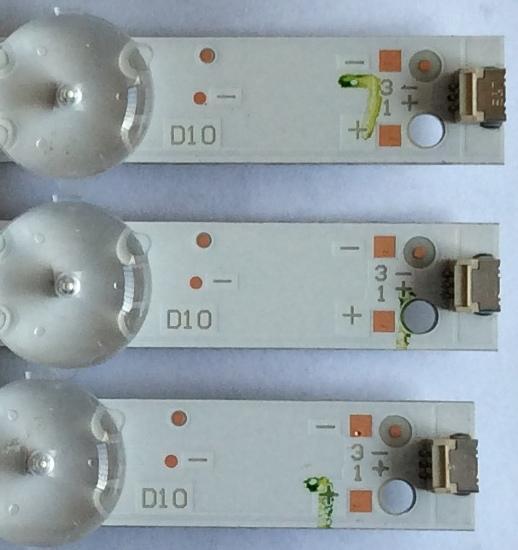 KIT DE LED´S PARA TV ( 3 PIEZAS ) / SHARP / GJ-2K18-430-D310-V2 / 210BZ10D0BCC8BH00D / 18233 / EILG4232F53X / PANEL 430H3-HVN01.U / MODELO LC-43LB601U  - Imagen 2