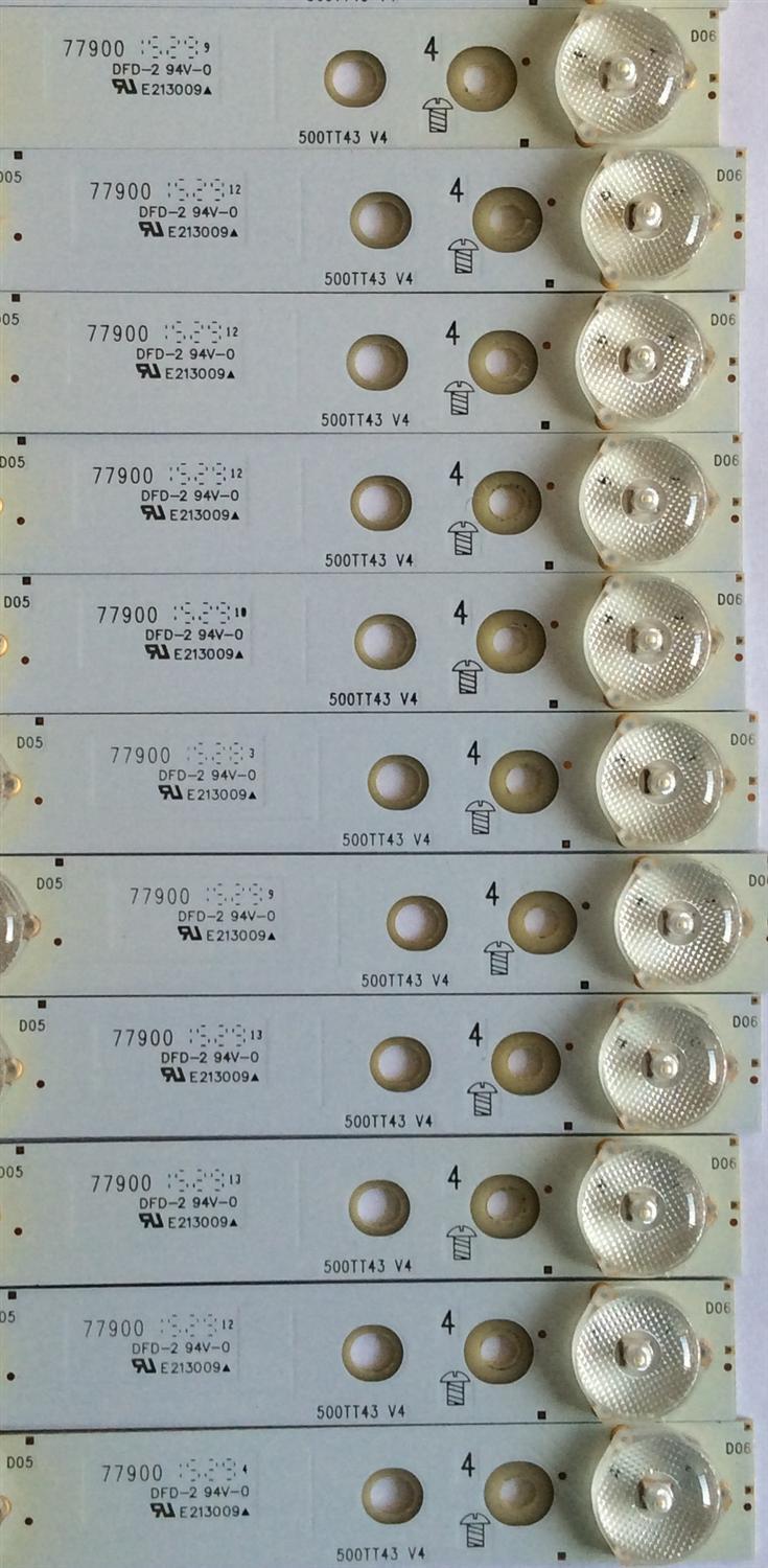 KIT DE LED'S PARA TV (12 PIEZAS) / VIZIO / 500TT43 V4 / 77900 / YX-50024010-2E772-0-B-598 / PANEL TPT500J1 -HVN07.U REV:S600 E / MODELO E50-C1 - Imagen 2