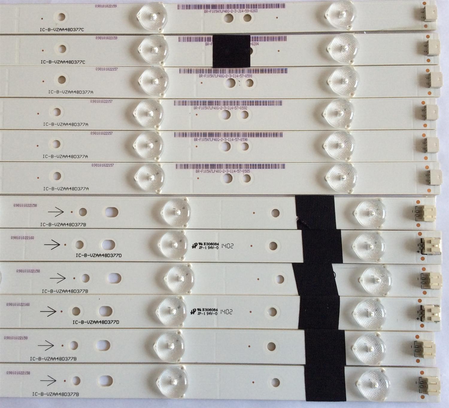 KIT DE LED'S PARA TV (12 PIEZAS) / SHARP / JVC IC-B-VZAA48D377A/B/C/D / IC-B-VZAA48D377 / IC-B-VZAA48D377A / IC-B-VZAA48D377B / IC-B-VZAA48D377C / PANEL LSC480HN03-S01 / MODELOS EM48FTR / LC-48LE551U - Imagen 4
