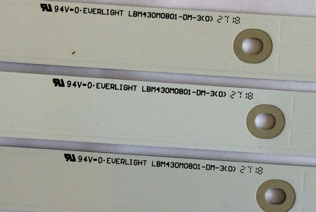 KIT DE LED´S PARA TV ( 3 PIEZAS ) / SAMSUNG / 58.43T16.001 / LBM430M0801-DM-3 (0) / 58.43T0U.E01 / MODELO UN43NU6900FXZA AZ02  - Imagen 2