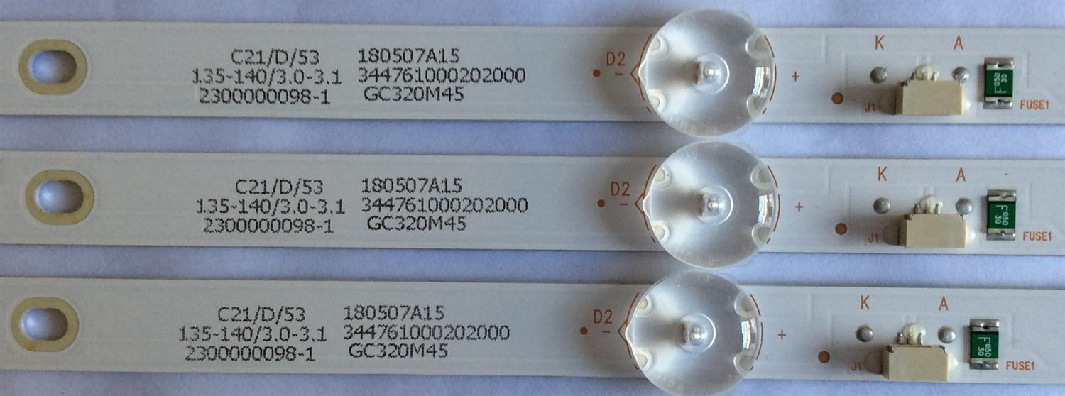 KIT DE LED´S PARA TV ( 3 PIEZAS ) / SAMSUNG / 303GC320055 / GC32D06-ZC22AG-20 / 344761000202000 / GC320M45 / PANEL BOEI320WX1 / MODELO UN32M4500BFXZA BZ01 - Imagen 3