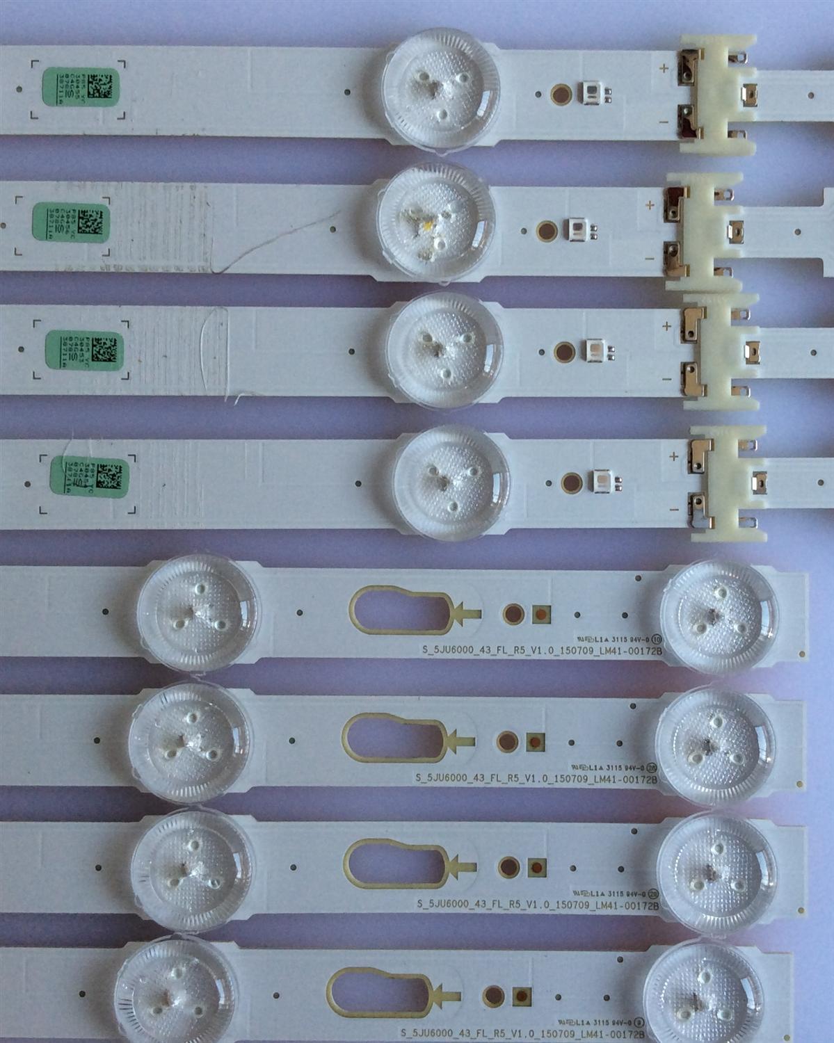KIT DE LED'S PARA TV (8 PIEZAS) / BN96-38711A / BN96-38712A / 38711A / 38712A / S_5JU6000_43_FL_L6_V1.0_150709_LM41-00172A / PANEL CY-GJ043HGA / MODELO UN43JU640DF - Imagen 2