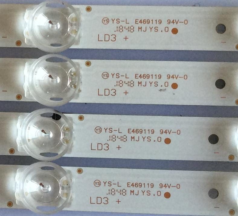 KIT DE LED'S PARA TV (4 PIEZAS) / TCL /  MPEGGIC49LB43_3030F2.1D Z / M-JN-F22 4C-LB4907 / VO.6_20180410 / MODELO 49S325 - Imagen 4