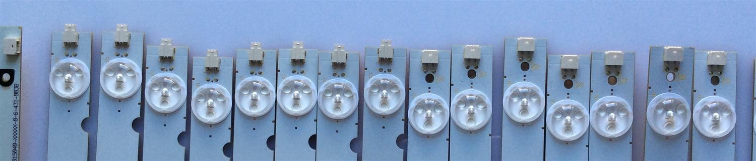 KIT DE LED'S PARA TV (16 PIEZAS) / VIZIO / 500TT10 V4 / YX-50015000-1E554 / YX-50015010-1E554 / PANEL TPT500J1 -HVN04 REV.S17TB / MODELO E500I-B1 - Imagen 3