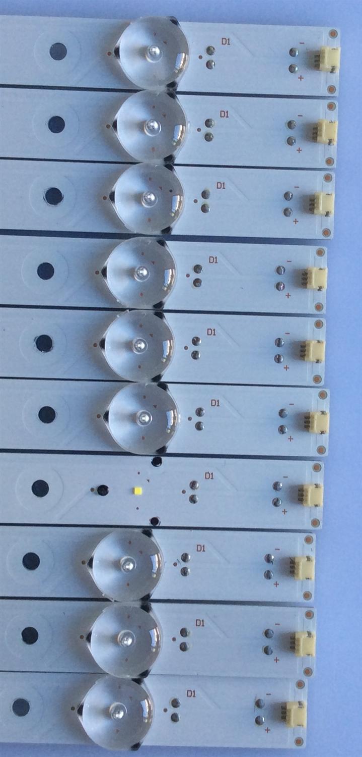 KIT DE LED'S PARA TV (10 PIEZAS) / HISENSE 1173547 / SVH550AQ0_REV00_RJW1_7LEDX10_161108 / PC64438 / PANEL´S HD550K3U82-K1\S5\GM\XP\BBY\ROH / HD550K3U82-K1\S5\GM\BBY\ROH / ST5461D07-1-XR-2 / MODELO LC-55LBU591U - Imagen 2