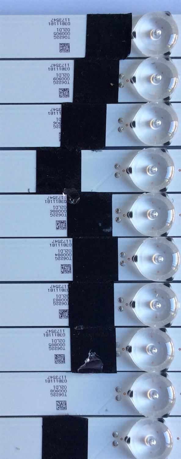 KIT DE LED'S PARA TV (10 PIEZAS) / HISENSE 1173547 / SVH550AQ0_REV00_RJW1_7LEDX10_161108 / PC64438 / PANEL´S HD550K3U82-K1\S5\GM\XP\BBY\ROH / HD550K3U82-K1\S5\GM\BBY\ROH / ST5461D07-1-XR-2 / MODELO LC-55LBU591U - Imagen 4