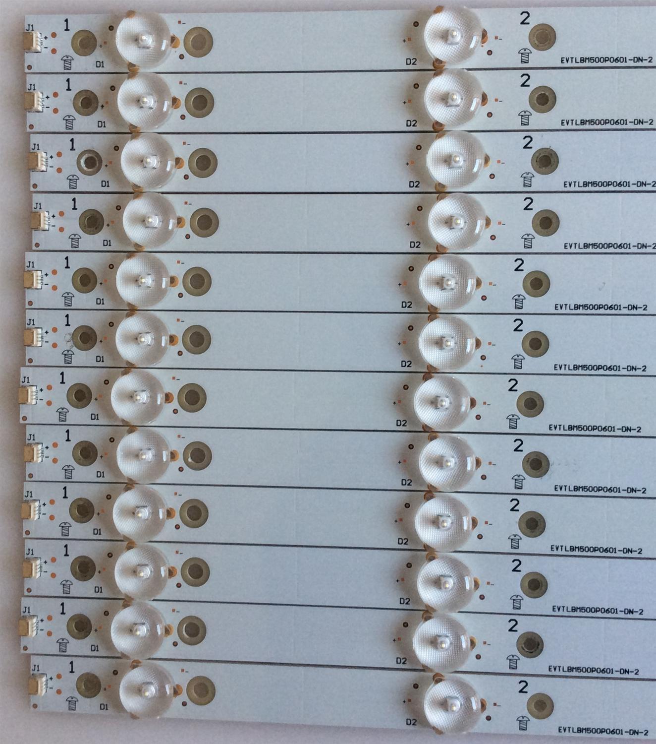KIT DE LED'S PARA TV (12 PIEZAS) / VIZIO / EVTLBM500P0601-DN-2 / 04-L0350817 / PANEL TPT500U1-QVN02.A, REV:S001E / LED'S SUSTITUTOS TPT500J1-HVN04 REV:S17TK / MODELO  D50U-D1 LTCWTQAR - Imagen 3