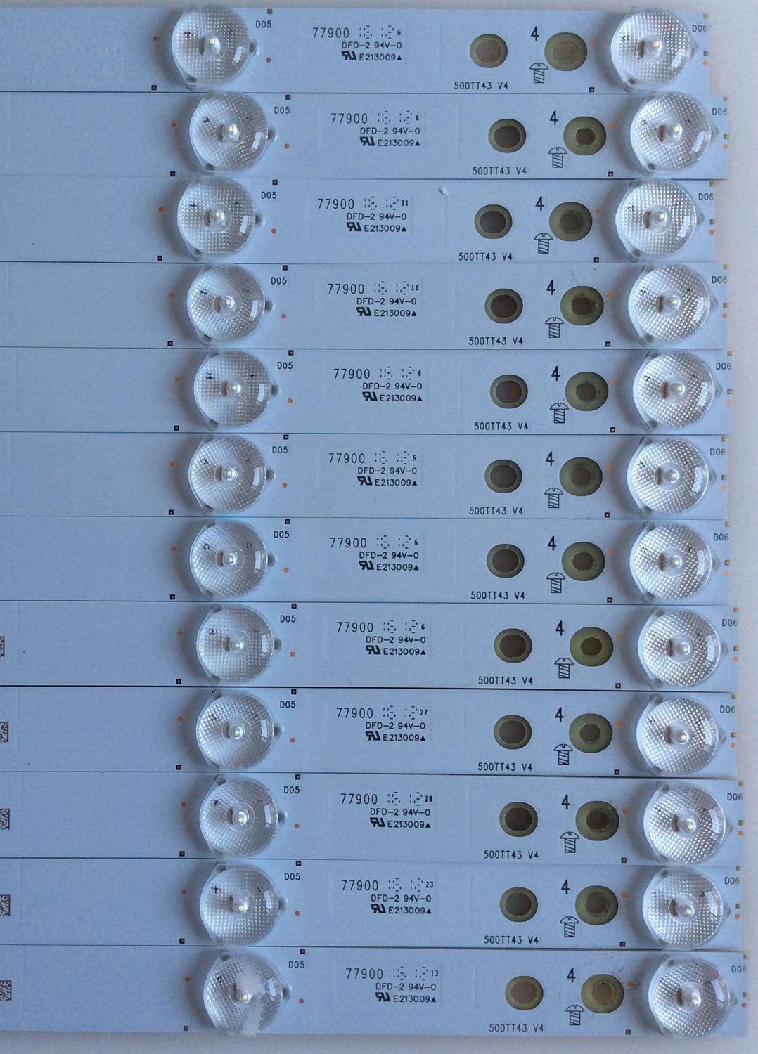 KIT DE LED'S PARA TV (12 PIEZAS) / VIZIO / 77900 / 500TT43 V4 / PANEL TPT500J1-HVN08.A REV:S800A / MODELO D50-D1 - Imagen 3